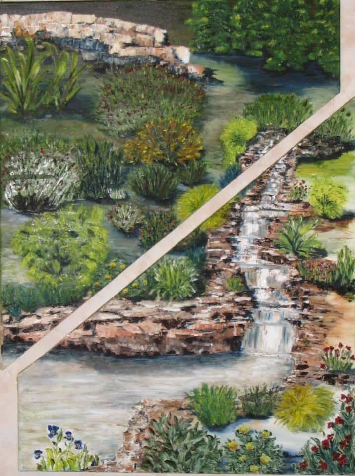 Instant suspendu comme ce tableau coupé en deux